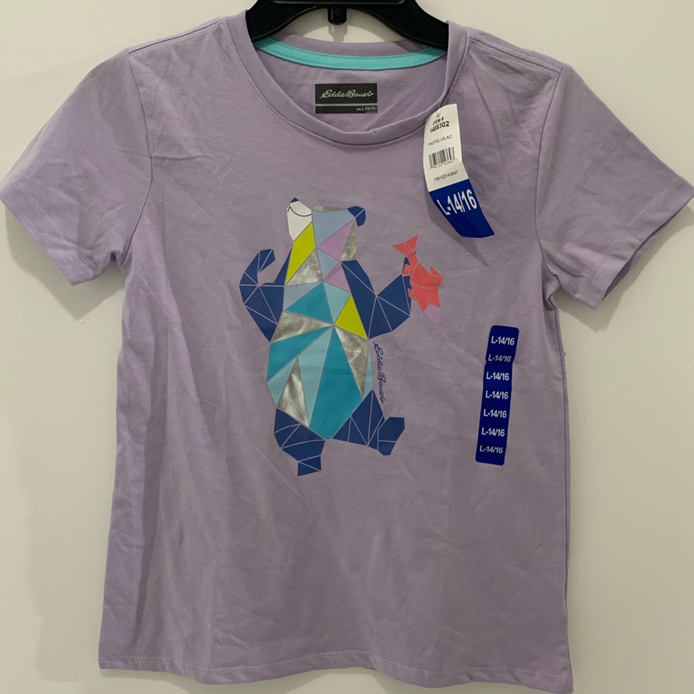 NEW EDDIE BAUER GIRL TEE SHIRT SIZE:Large (14-16)